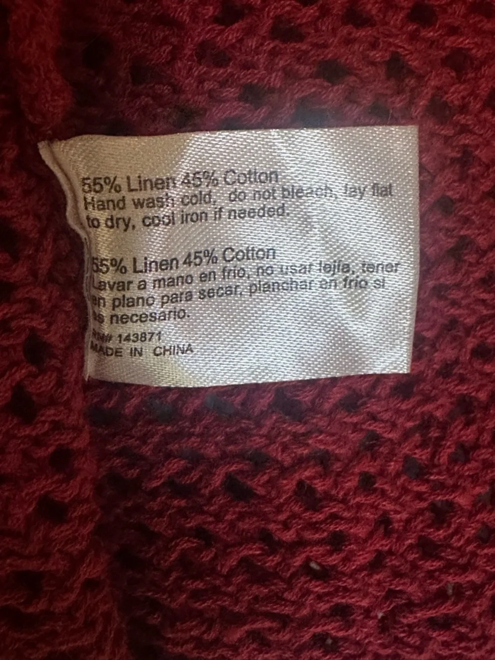 Frankie’s Bikinis Collette Crochet Tunic Cover Up In Ruby Red Small New With Tag